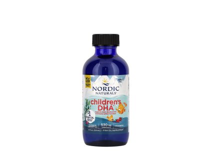 Nordic Naturals Children's DHA, Omega 3 pro děti, Příchuť jahody, 119 ml