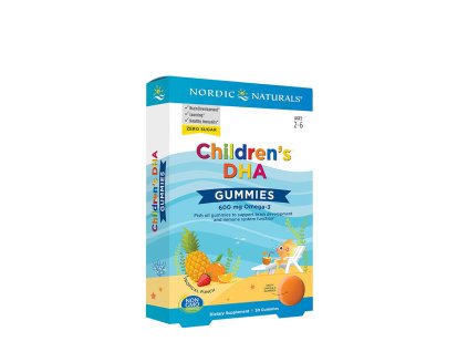 Nordic Naturals Children’s DHA Gummies, Tropical Punch, 30 gumových bonbonů