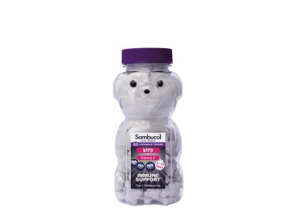 Sambucol Pro Děti + vitamin C medvídci 60 ks (Příchuť Černý Bez)
