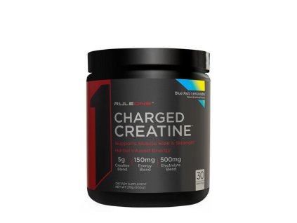 Rule1 Charged Creatine 240 g (Příchuť Modrá malinová limonáda)