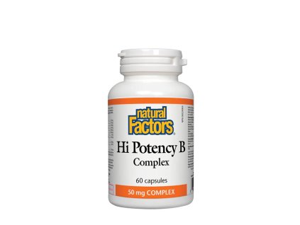 Natural Factors Hi Potency B Complex 60 kapslí