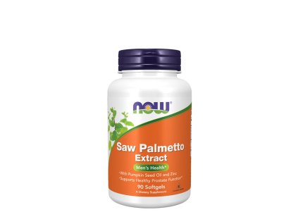 Now® Foods NOW Saw Palmetto with Pumpkin Seed and Zinc extract 80 mg 90 softgelových kapslí