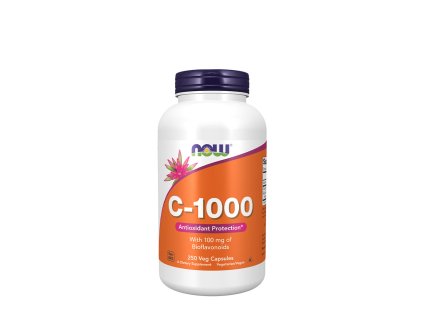 Now Foods Vitamín C 1000 mg Bioflavonoidy a Rutin 250 veg kapslí