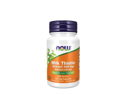 Now Foods Silymarin with Turmeric extrakt z ostropestřce s kurkumou 150 mg 60 rostlinných kapslí