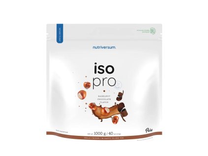Nutriversum ISO PRO - PURE 1000 g (Příchuť Čokoláda a lískové oříšky)