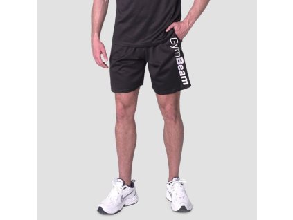 Šortky Mesh Essence Black - GymBeam (Velikost XXL, Barva černá)