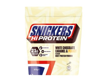 Mars Snickers HiProtein Powder 875 g (Příchuť Bílá čokoláda, karamel a arašídy)
