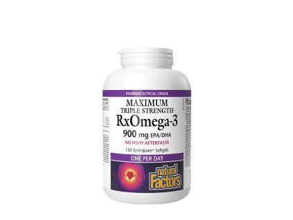 Natural Factors RxOmega-3 Maximum Triple Strength 900 mg 150 softgels