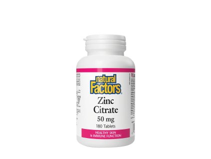 Natural Factors Zinc Citrate 50 mg 180 tablet