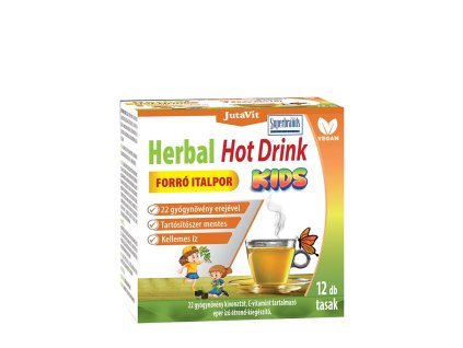 JutaVit Herbal Hot Drink Kids Instant Powder Drink 12 sáčků (Příchuť Jahoda)