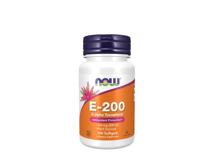Now Foods Vitamín E Přírodní směs tokoferolů 200 iu 100 kapslí