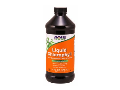 Now Foods Liquid Chlorophyll & Mint tekutý chlorofyl 473 ml (Příchuť Máta)