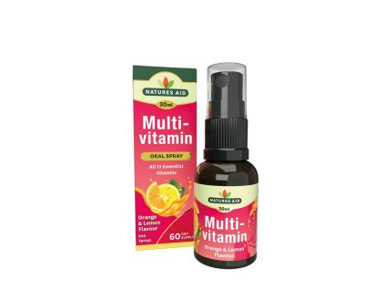 Natures Aid Multivitamin Daily Oral Spray Lemon & Orange 30 ml (Příchuť Citron a pomeranč)