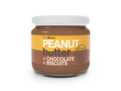 peanut butter chocolate biscuit 340 g gymbeam