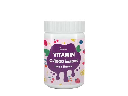 Vitaking Instant Supreme Vitamin C Powder 150 g (Příchuť Ostružina)