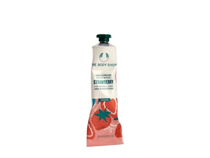 The Body Shop krém na ruce pro normální pokožku Strawberry 30 ml (Příchuť Jahoda)