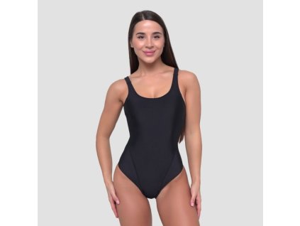 Sportovní jednodílné plavky Black - GymBeam