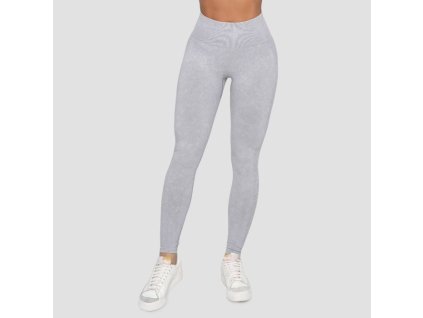 Dámské bezešvé legíny Lift Grey - GymBeam (Velikost M, Barva šedá)