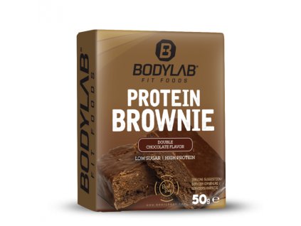 Protein Brownie - Bodylab24 (Příchuť dvojitá čokoláda, Balení (g) 12 x 50 g)