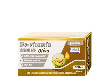 JutaVit Vitamin D3 3000 IU Olive 100sgel