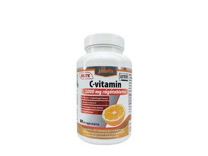 Jutavit Vitamín C 1000 mg Forte + vitamín D3 + extrakt ze šípků pomerančová příchuť 60 žvýkacích tablet (Příchuť Pomeranč)