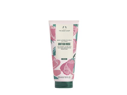 The Body Shop Tělové mléko pro normální až suchou pokožku British Rose 200 ml