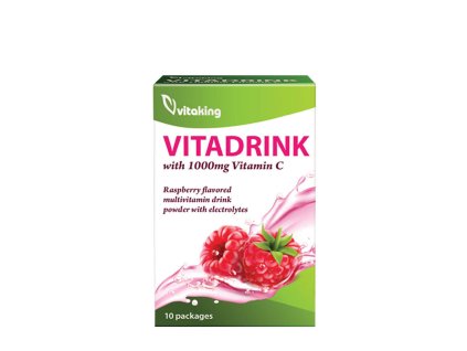 Vitaking Vitadrink Multivitamin 10 sáčků (Příchuť Malina)