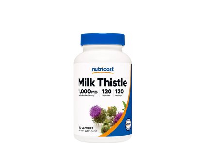 Nutricost Milk Thistle 1000 mg 120 kapslí