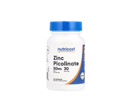 Nutricost Zinc Picolinate 50 mg 30 kapslí