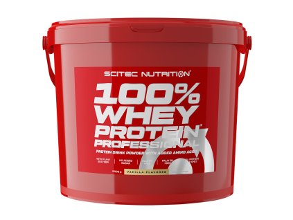 Scitec 100% Whey Protein Professional 5000 g (Příchuť Vanilka)