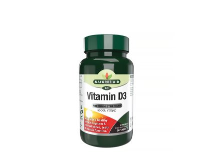 NATURES AID VITAMIN D3 5000IU 125UG HIGH STRENGTH 60Tabs