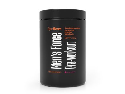 Men‘s Force Pre-Workout - GymBeam (Příchuť lesní ovoce, Balení (g) 420 g)
