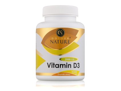 Golden Nature Vitamin D3 2000 I.U. 100 cps.