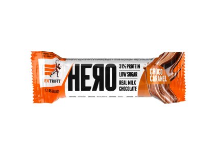 Extrifit Hero Protein Bar 31% 65 g (Příchuť čokoláda-karamel)