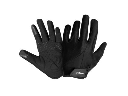 Cyklistické rukavice Full-Finger - GymBeam (Velikost M, Barva černá)