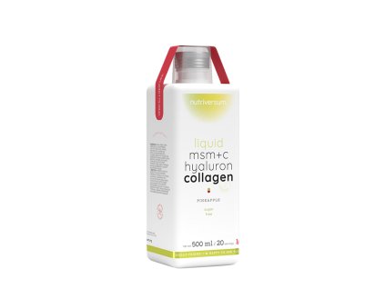 Nutriversum Liquid MSM+C Hyaluron Collagen 500 ml (Příchuť Ananas)