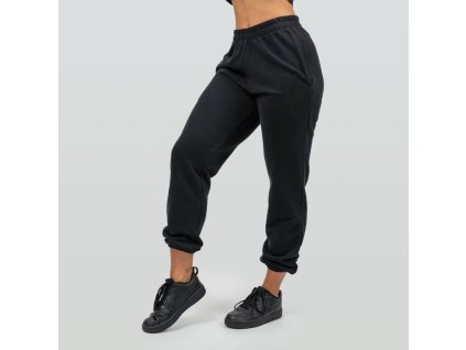 Dámské Oversize tepláky Gym Time Black - NEBBIA (Velikost L, Barva černá)