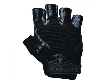 Fitness rukavice Pro Black - Harbinger (Velikost M, Barva černá)