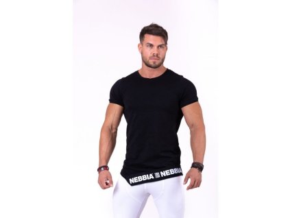 Pánské tričko Be rebel! Black - Nebbia (Velikost XXL, Barva černá)