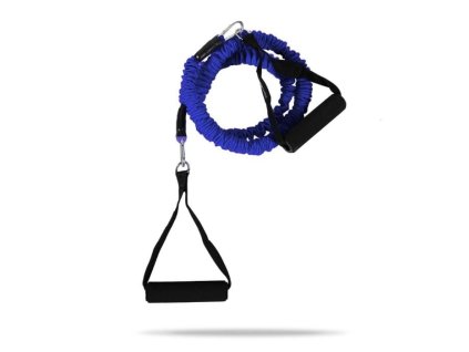 Posilovací expandér s úchyty 25 kg - GymBeam (Barva modrá)