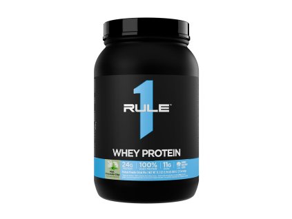 Rule1 Whey Protein 888 g (Příchuť Mátová čokoládová kousky)