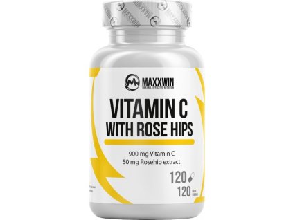 MAXXWIN Vitamin C With Rose Hips (Velikost 120 cps)
