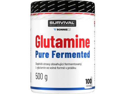 Survival Glutamine Pure Fermented - 500 g (Velikost 500 g)