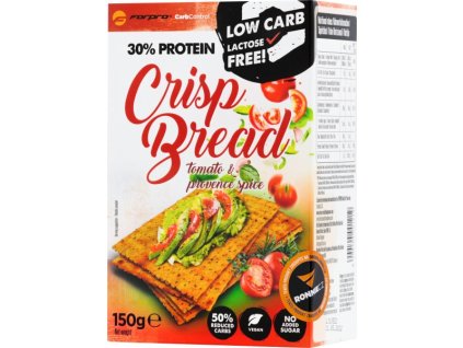 ForPro Proteinový křupavý chléb ForPro® - 150 g, rajče a provensálské koření (Příchuť rajče a provensálské koření, Velikost 150 g)