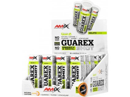 Amix Guarex Energy & Mental Shot - 20x 60 ml, mojito (Příchuť mojito, Velikost 60 ml)
