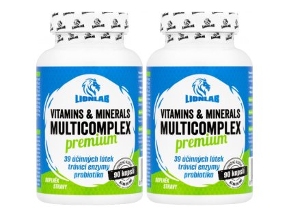 Lionlab Vitamins & Minerals Premium Multicomplex - akce 1+1 zdarma (Velikost 1 pack)