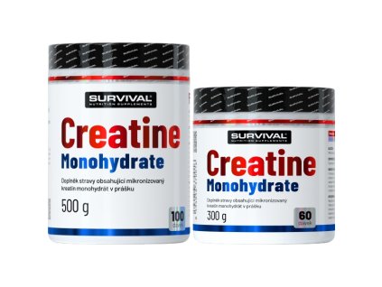 Survival Creatine Monohydrate - akce 500 g + 300 g zdarma (Velikost 1 pack)