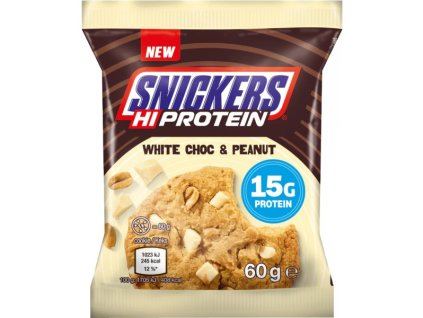 Mars Snickers HiProtein Cookie - 60 g, čoko-arašídy (Příchuť čoko-arašídy, Velikost 60 g)