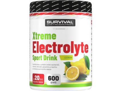Survival Xtreme Electrolyte Sport Drink - 600 g, jahoda-kiwi (Příchuť jahoda-kiwi, Velikost 600 g)