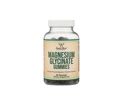 Double Wood Supplements Magnesium Glycinate Gummies 60 gummies (Příchuť Hrozno)
